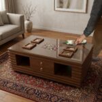 Classic Wooden Storage Coffee Table