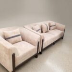 Modern Sofa Set (3-Seater + 2 Armchairs)