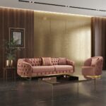 Chesterfield 3-Seater Sofa with Armchair